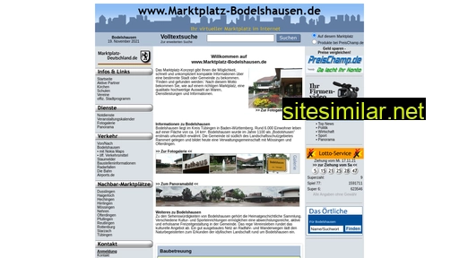 marktplatz-bodelshausen.de alternative sites