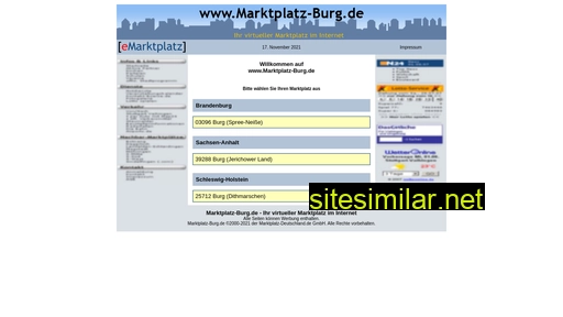 marktplatz-burg.de alternative sites