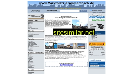 marktplatz-frammersbach.de alternative sites