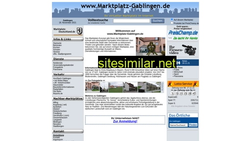 marktplatz-gablingen.de alternative sites
