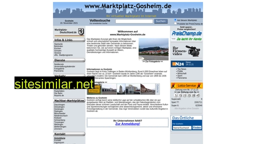marktplatz-gosheim.de alternative sites