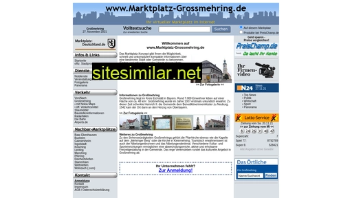 marktplatz-grossmehring.de alternative sites