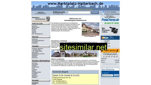 Marktplatz-haiterbach similar sites