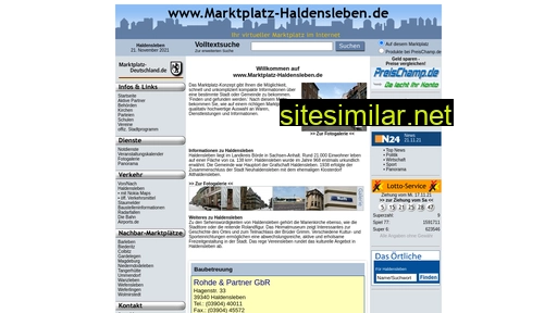 Marktplatz-haldensleben similar sites