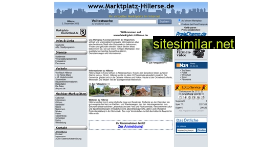 marktplatz-hillerse.de alternative sites