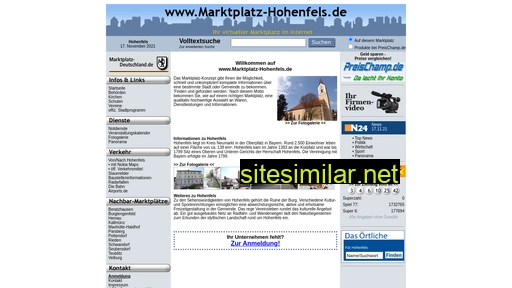 marktplatz-hohenfels.de alternative sites
