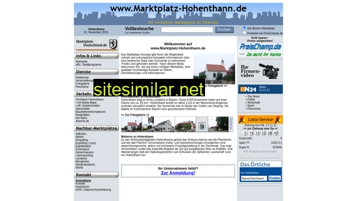 marktplatz-hohenthann.de alternative sites