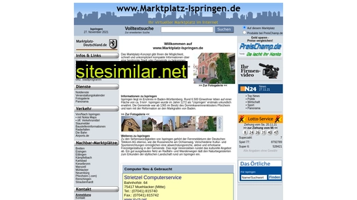 marktplatz-ispringen.de alternative sites