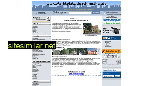 marktplatz-joachimsthal.de alternative sites