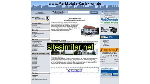 marktplatz-karlskron.de alternative sites
