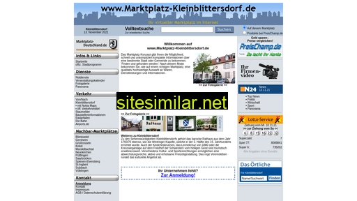 marktplatz-kleinblittersdorf.de alternative sites