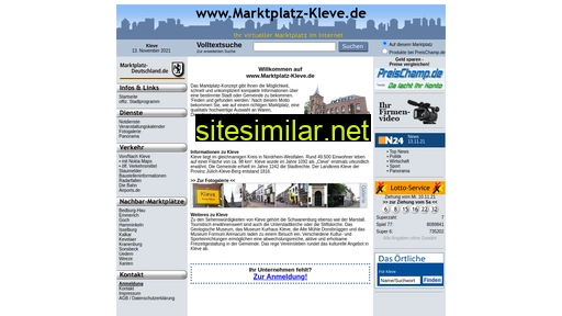 marktplatz-kleve.de alternative sites