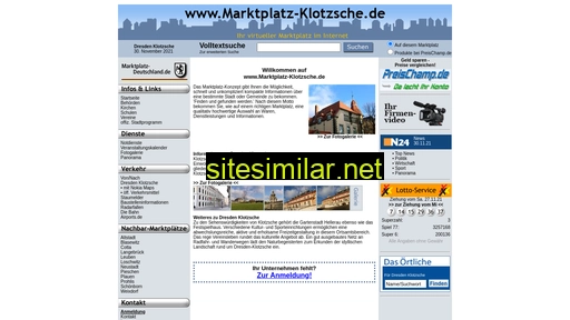 marktplatz-klotzsche.de alternative sites