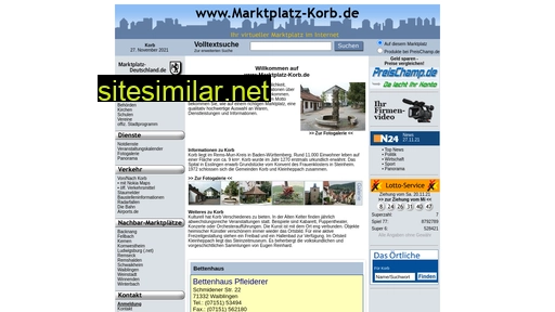 marktplatz-korb.de alternative sites