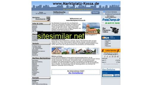 marktplatz-kossa.de alternative sites