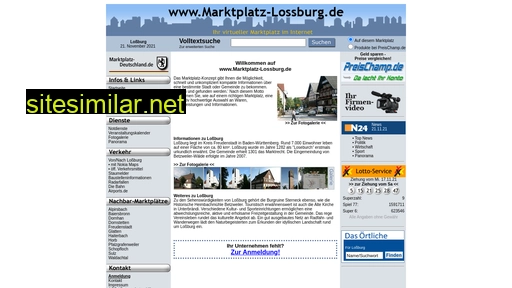 marktplatz-lossburg.de alternative sites