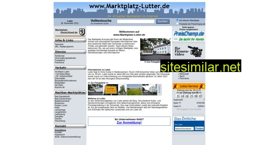 marktplatz-lutter.de alternative sites