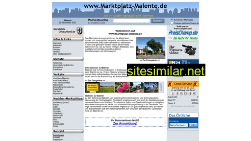 marktplatz-malente.de alternative sites