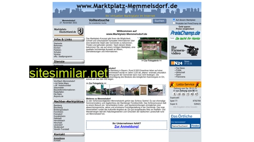 Marktplatz-memmelsdorf similar sites