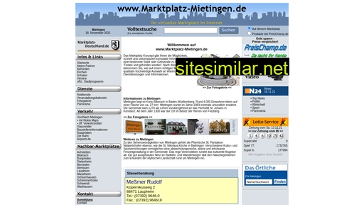 marktplatz-mietingen.de alternative sites