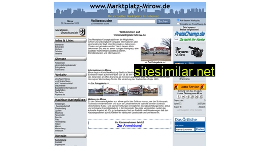 marktplatz-mirow.de alternative sites