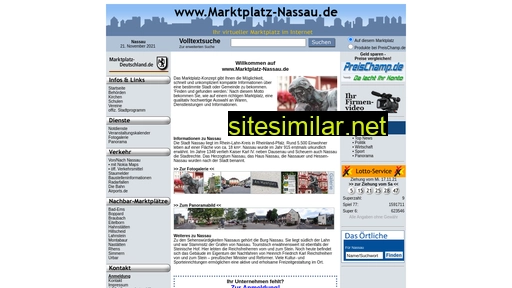 marktplatz-nassau.de alternative sites