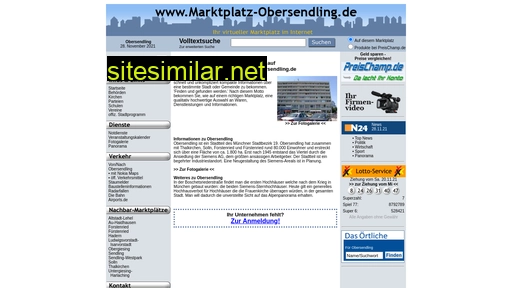 marktplatz-obersendling.de alternative sites