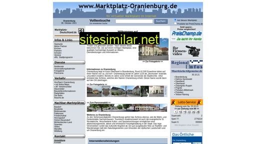 marktplatz-oranienburg.de alternative sites