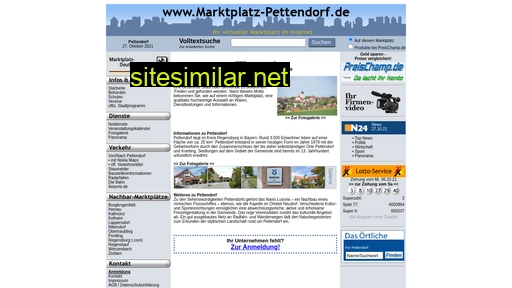 marktplatz-pettendorf.de alternative sites