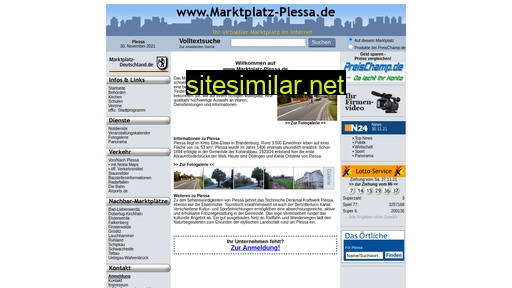 marktplatz-plessa.de alternative sites