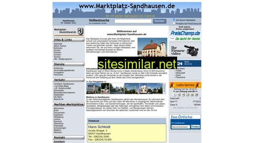 Marktplatz-sandhausen similar sites