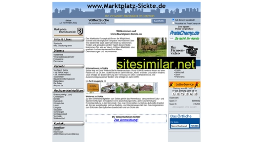 Marktplatz-sickte similar sites