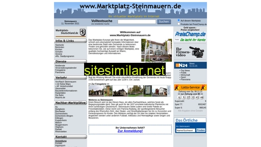 marktplatz-steinmauern.de alternative sites
