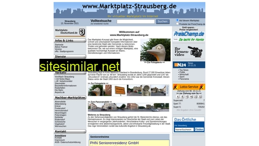 Marktplatz-strausberg similar sites