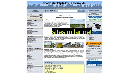 marktplatz-talheim.de alternative sites