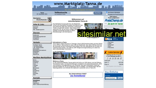 marktplatz-tanna.de alternative sites