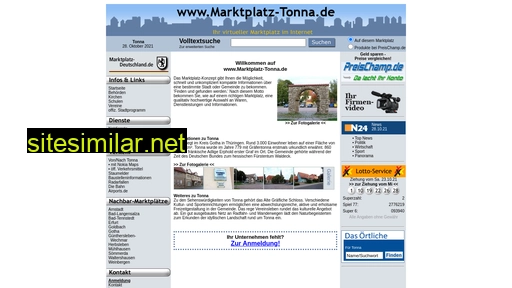 marktplatz-tonna.de alternative sites