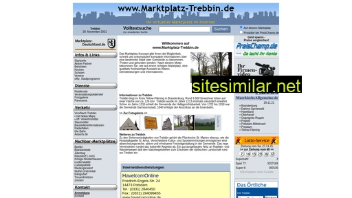 marktplatz-trebbin.de alternative sites