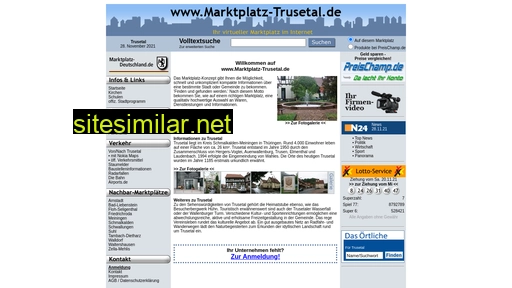 marktplatz-trusetal.de alternative sites