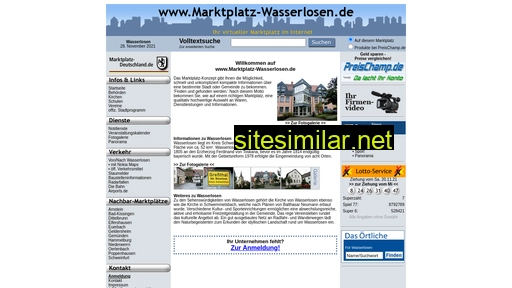 marktplatz-wasserlosen.de alternative sites