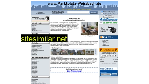 marktplatz-weissbach.de alternative sites