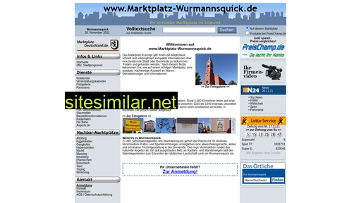 Marktplatz-wurmannsquick similar sites