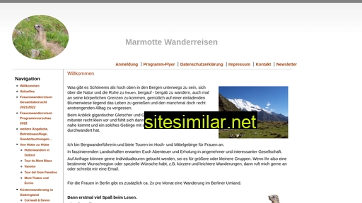 Marmotte-wanderreisen similar sites
