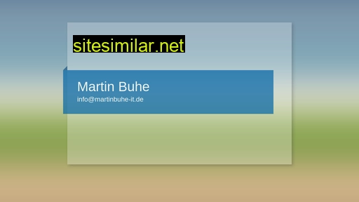 Martinbuhe-it similar sites