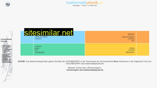 mathematikphysik.de alternative sites