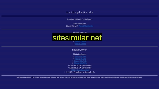 matheplatte.de alternative sites