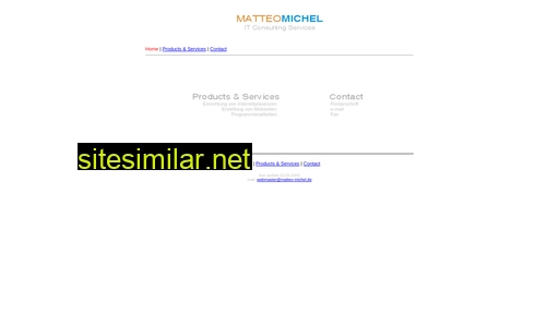 matteo-michel.de alternative sites