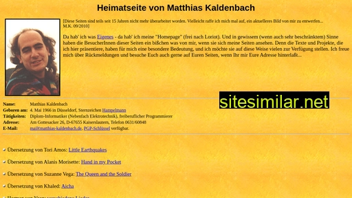 matthias-kaldenbach.de alternative sites