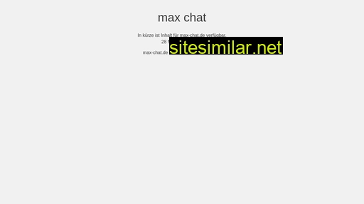 max-chat.de alternative sites