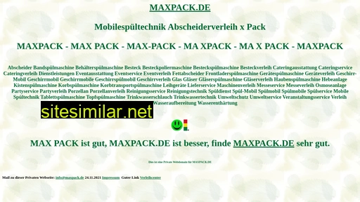 maxpack.de alternative sites